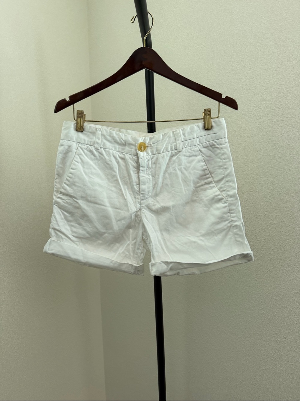 Current/Elliott the captain roll shorts White low & loose cotton Shorts - Picture 2 of 5